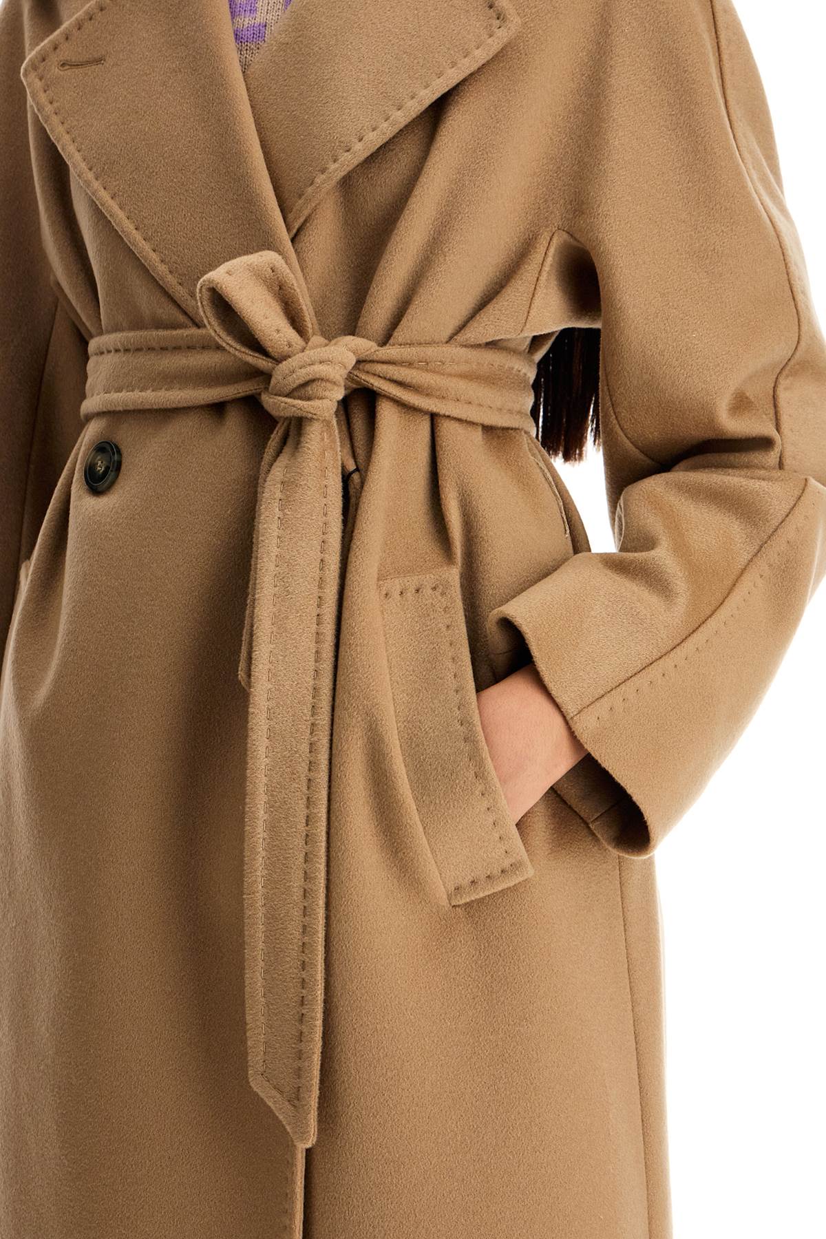 Cashmere Long Coat  - Beige