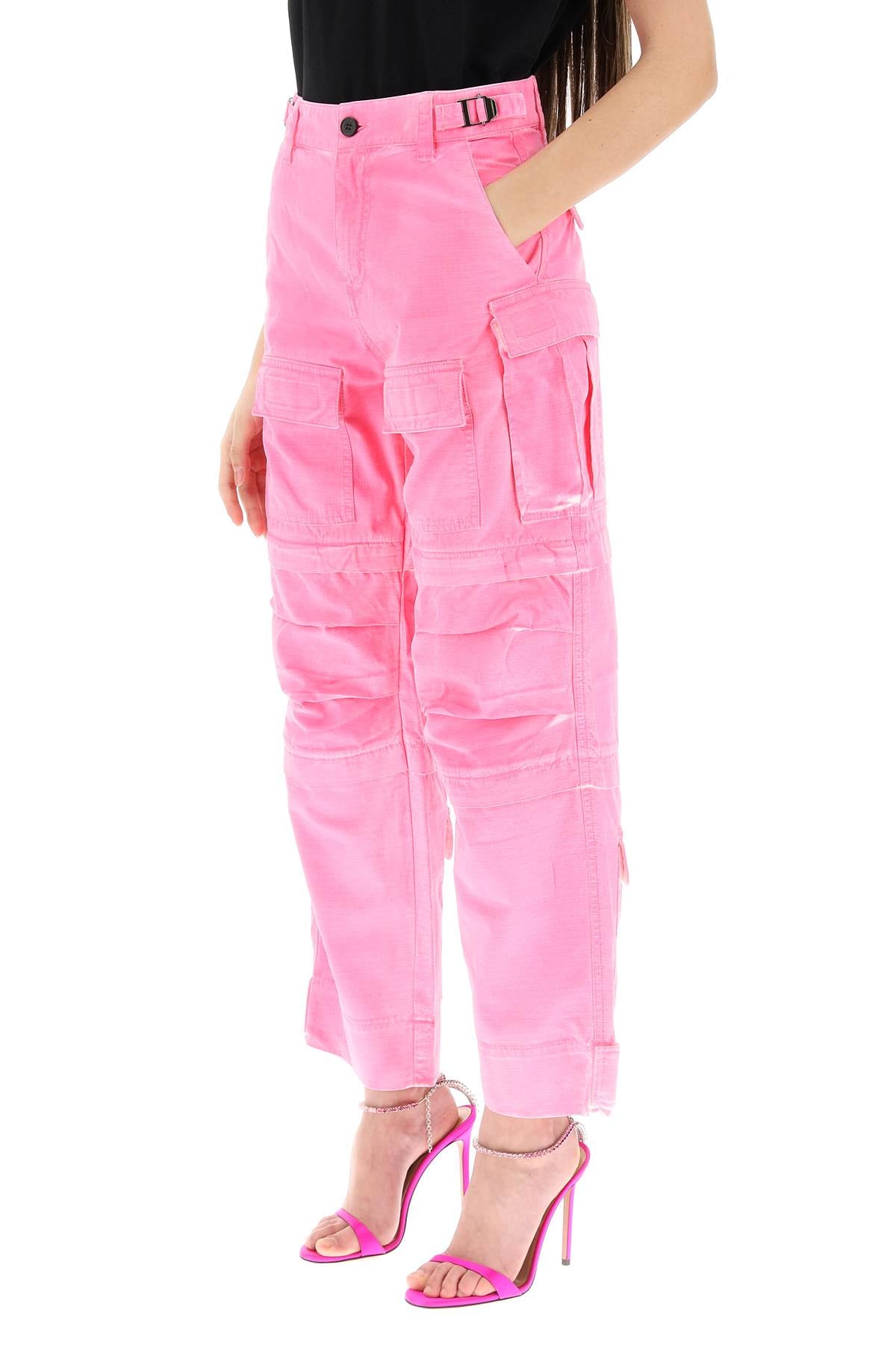 Julia Cargo Pants  - Fuxia