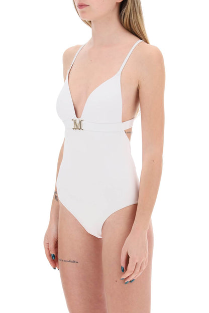 One-piece Swimsuit With Cup  - White