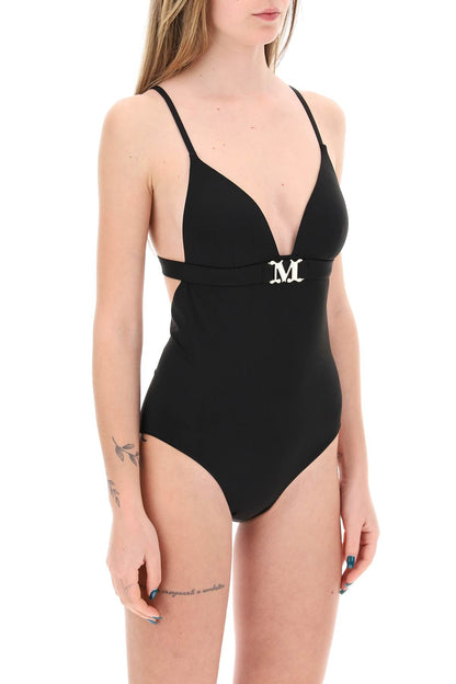 One-piece Swimsuit With Cup  - Black