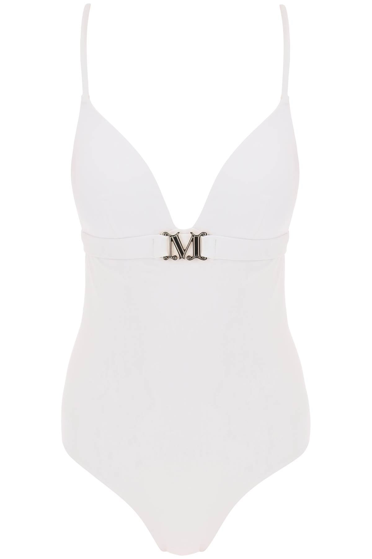 One-piece Swimsuit With Cup  - White