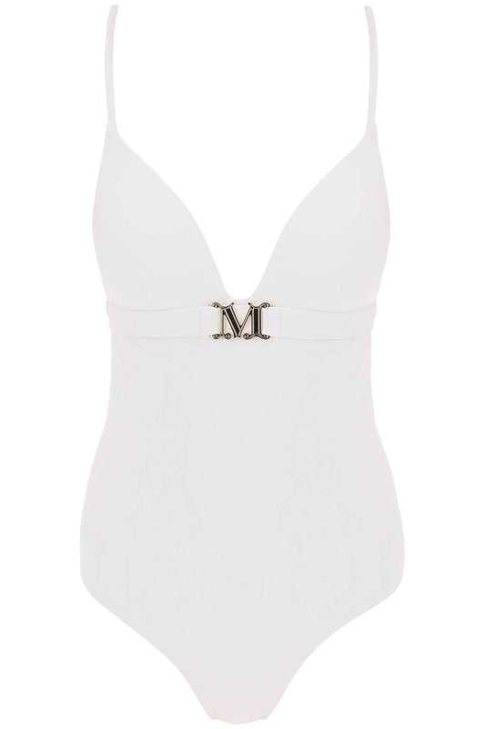 One-piece Swimsuit With Cup  - White