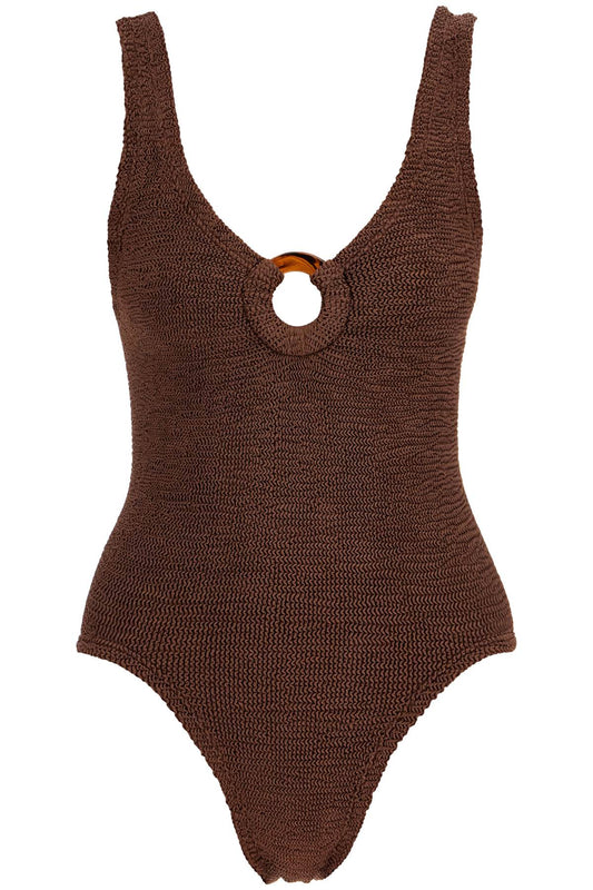 Celine Metallic One-piece Swims  - Brown