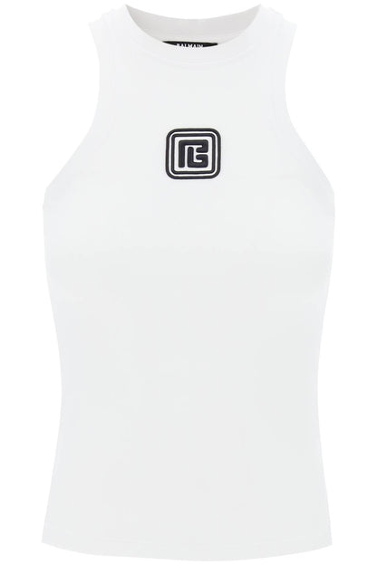 Sleeveless Top With Pb  - White