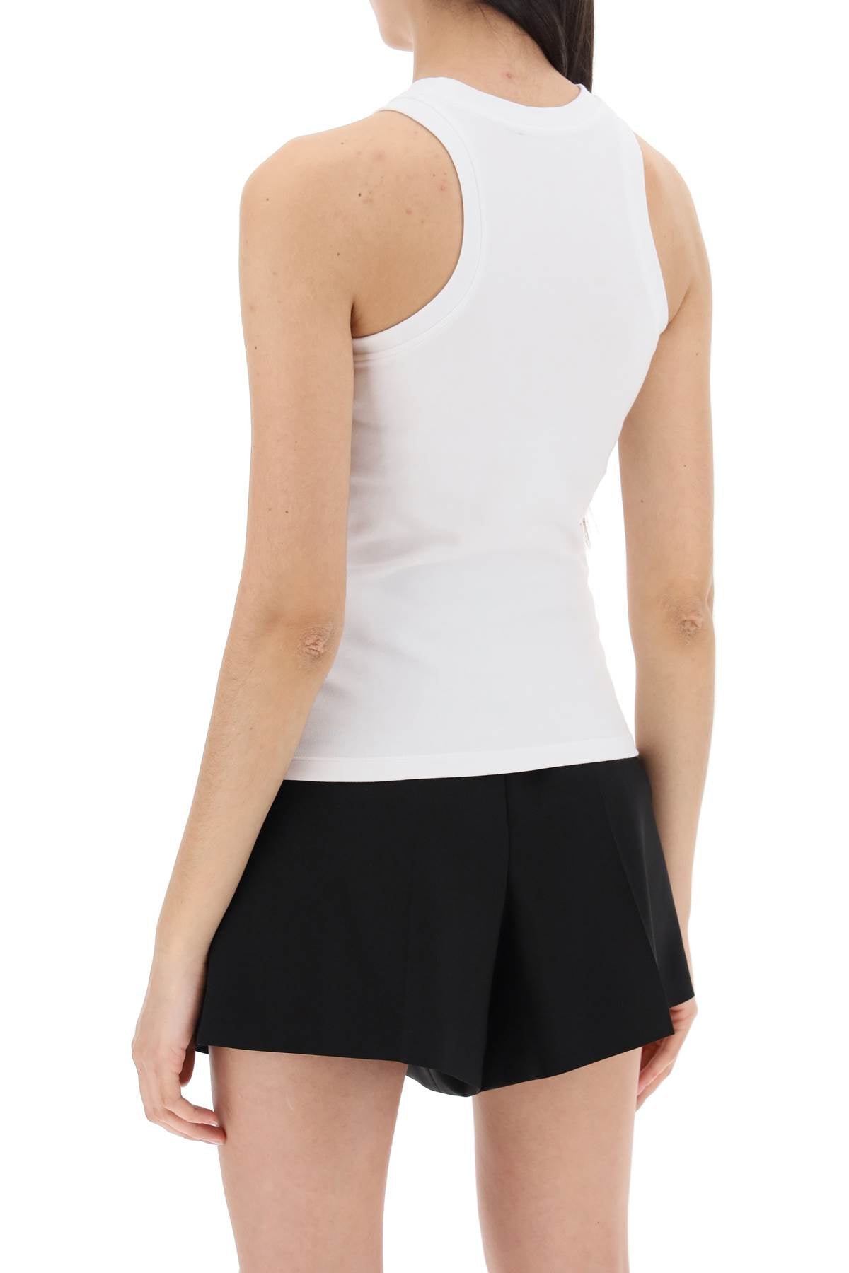 Sleeveless Top With Pb  - White