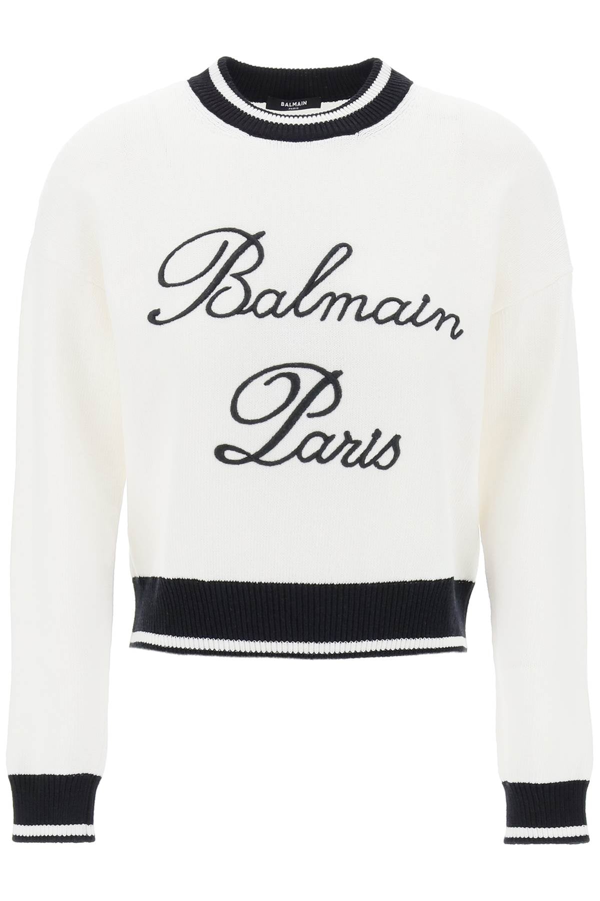 Embroidered Logo Pullover  - White