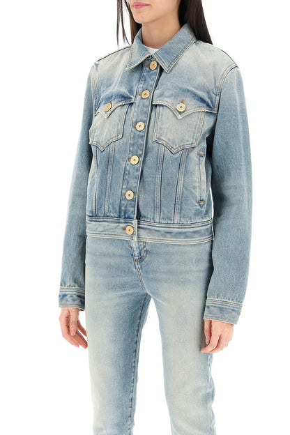 Western Denim Jacket  - Light Blue