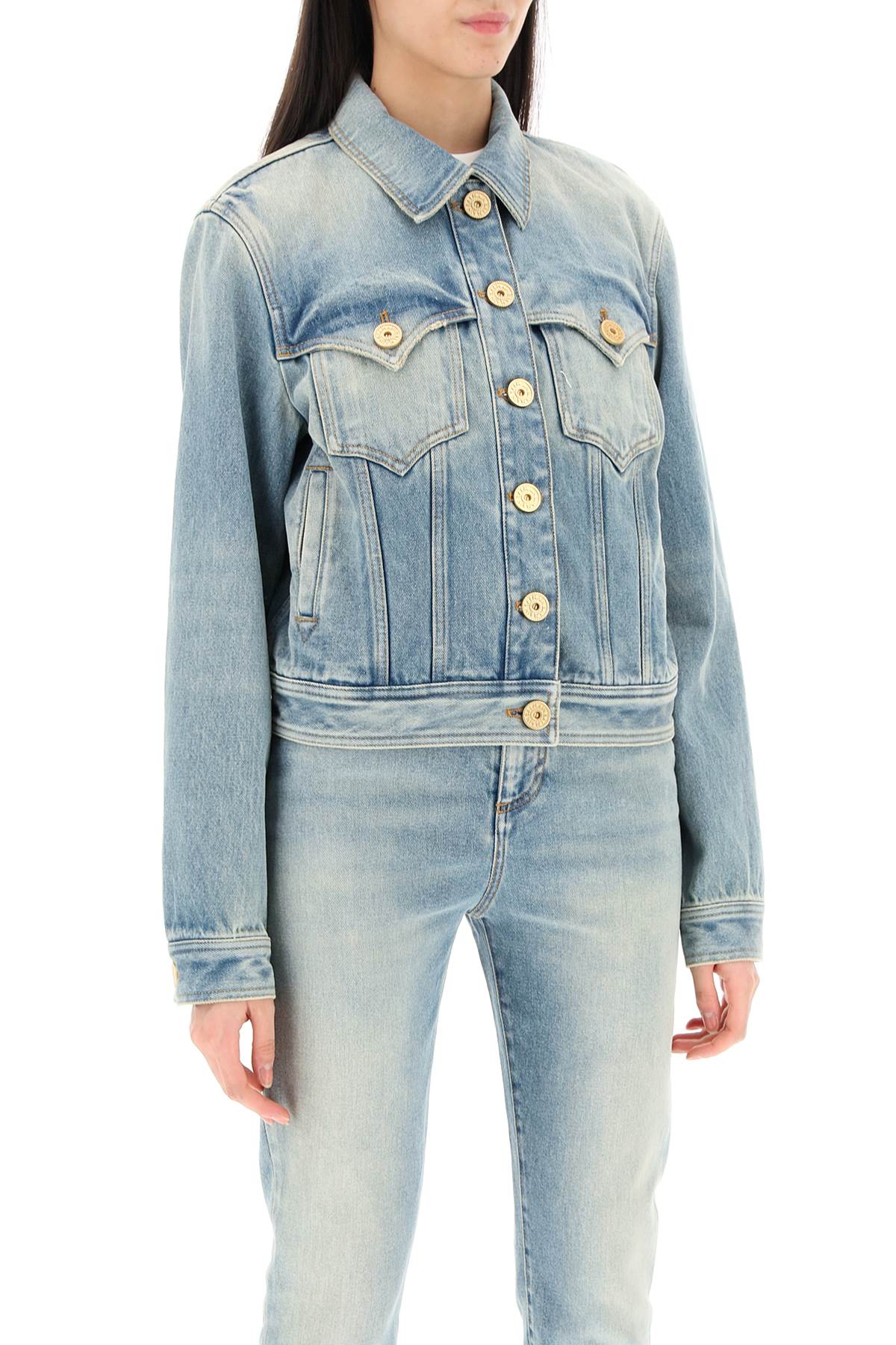 Western Denim Jacket  - Light Blue