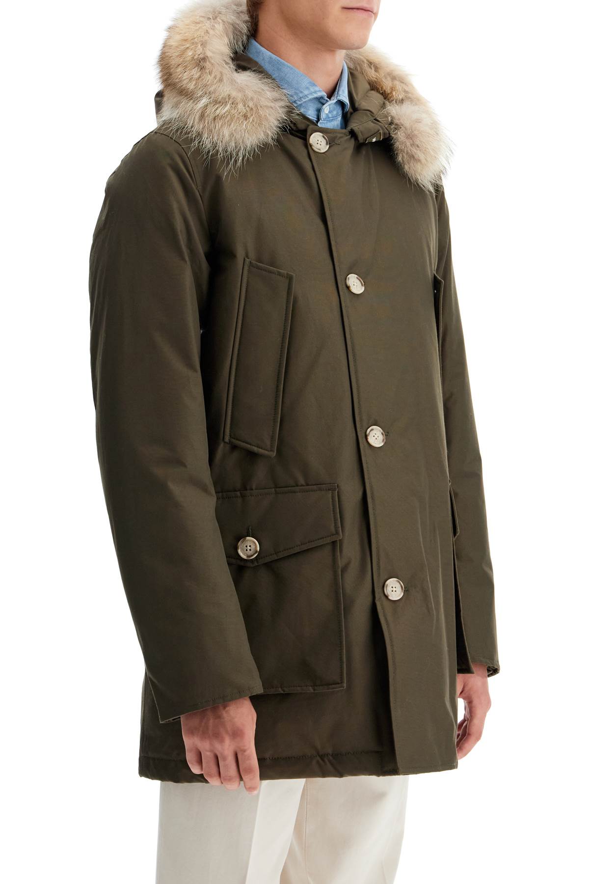 "arctic Parka In Ramar Cloth  - Khaki