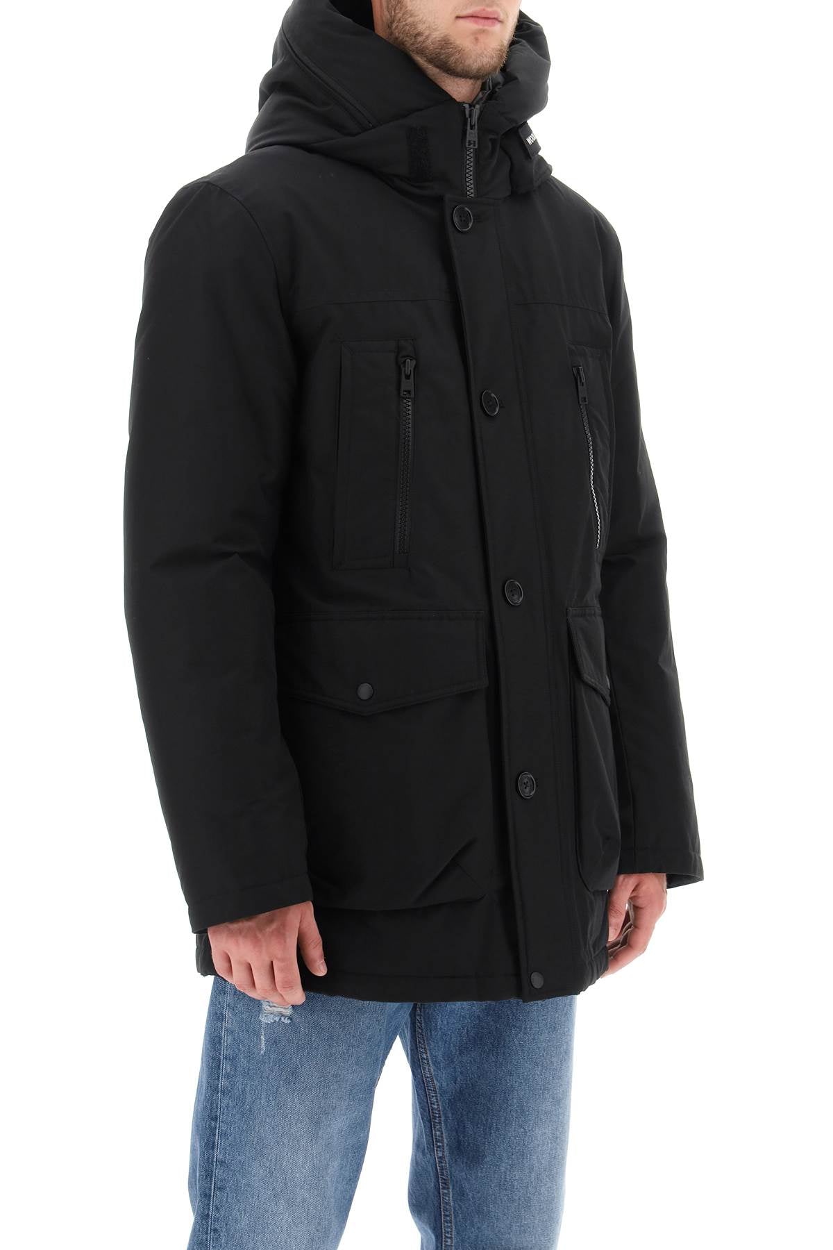 'arctic' Parka In Ramar Fabric  - Black