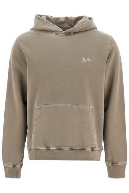 Hooded Sweatshirt With Tie-d  - Khaki