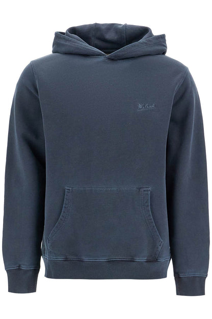 Hooded Sweatshirt With Tie-d  - Blue