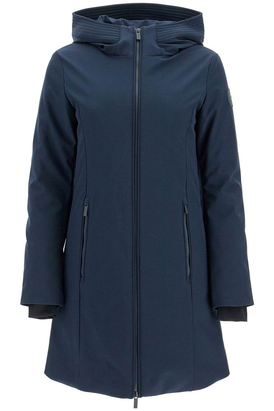 Firth Hooded Softshell Down Parka  - Blue