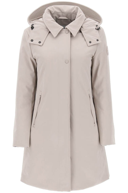 Firth Softshell Down Parka With Detachable Hood  - Beige