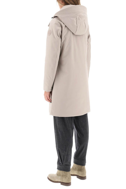 Firth Softshell Down Parka With Detachable Hood  - Beige