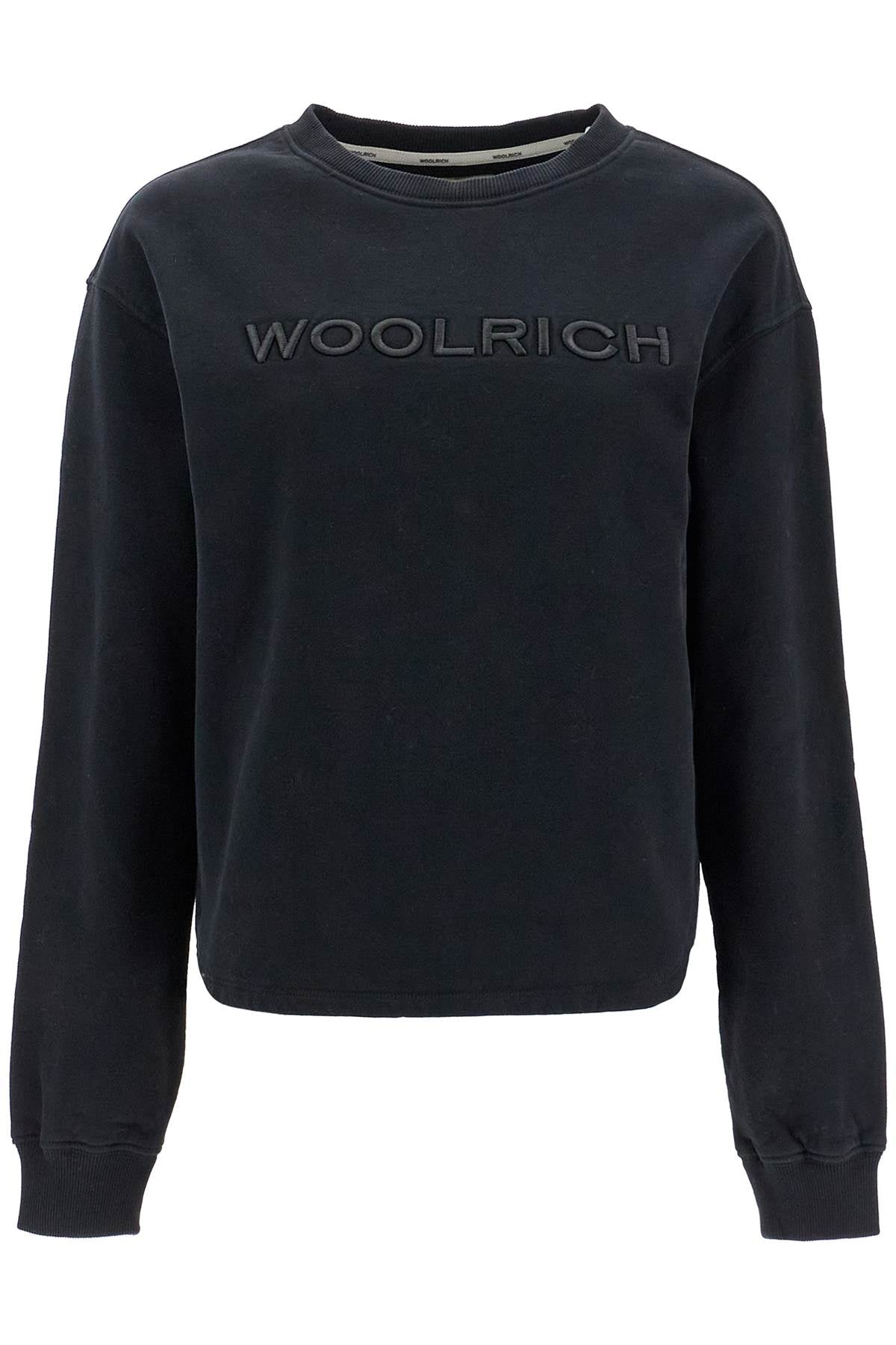 'embroidered Logo Crewneck  - Black