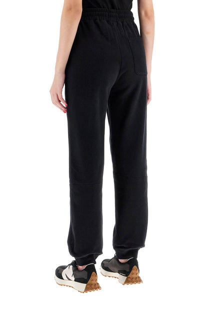 Fleece Cotton Joggers  - Black