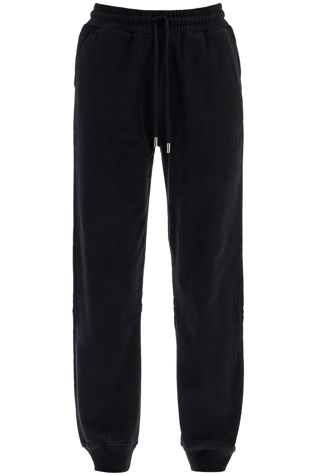 Fleece Cotton Joggers  - Black