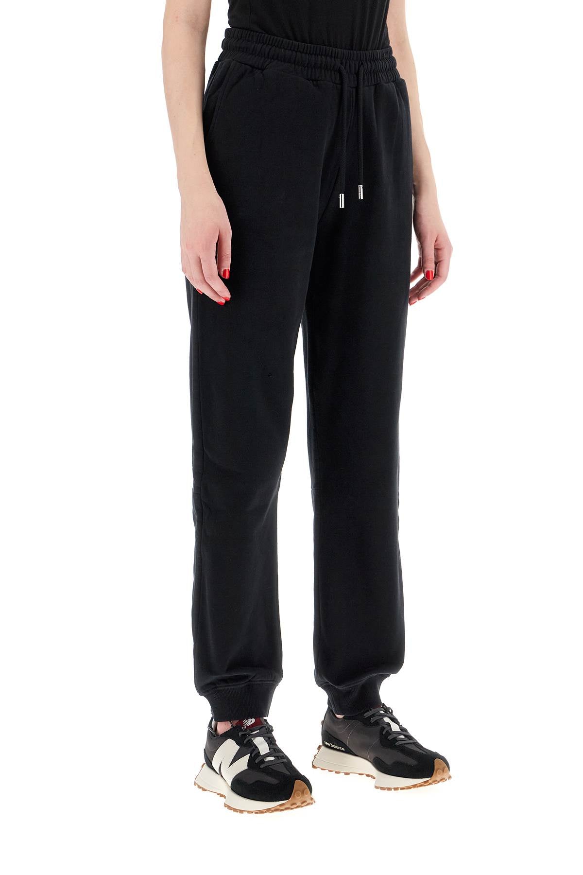 Fleece Cotton Joggers  - Black