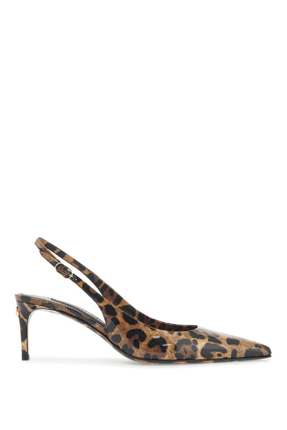 Leopard Print Slingback  - Brown