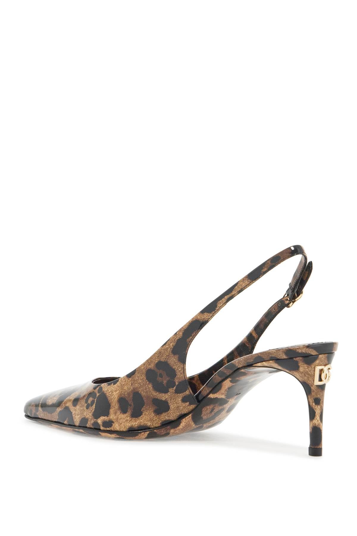 Leopard Print Slingback  - Brown