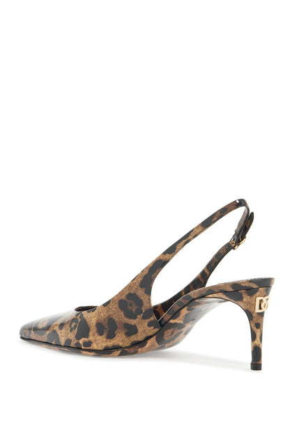 Leopard Print Slingback  - Brown