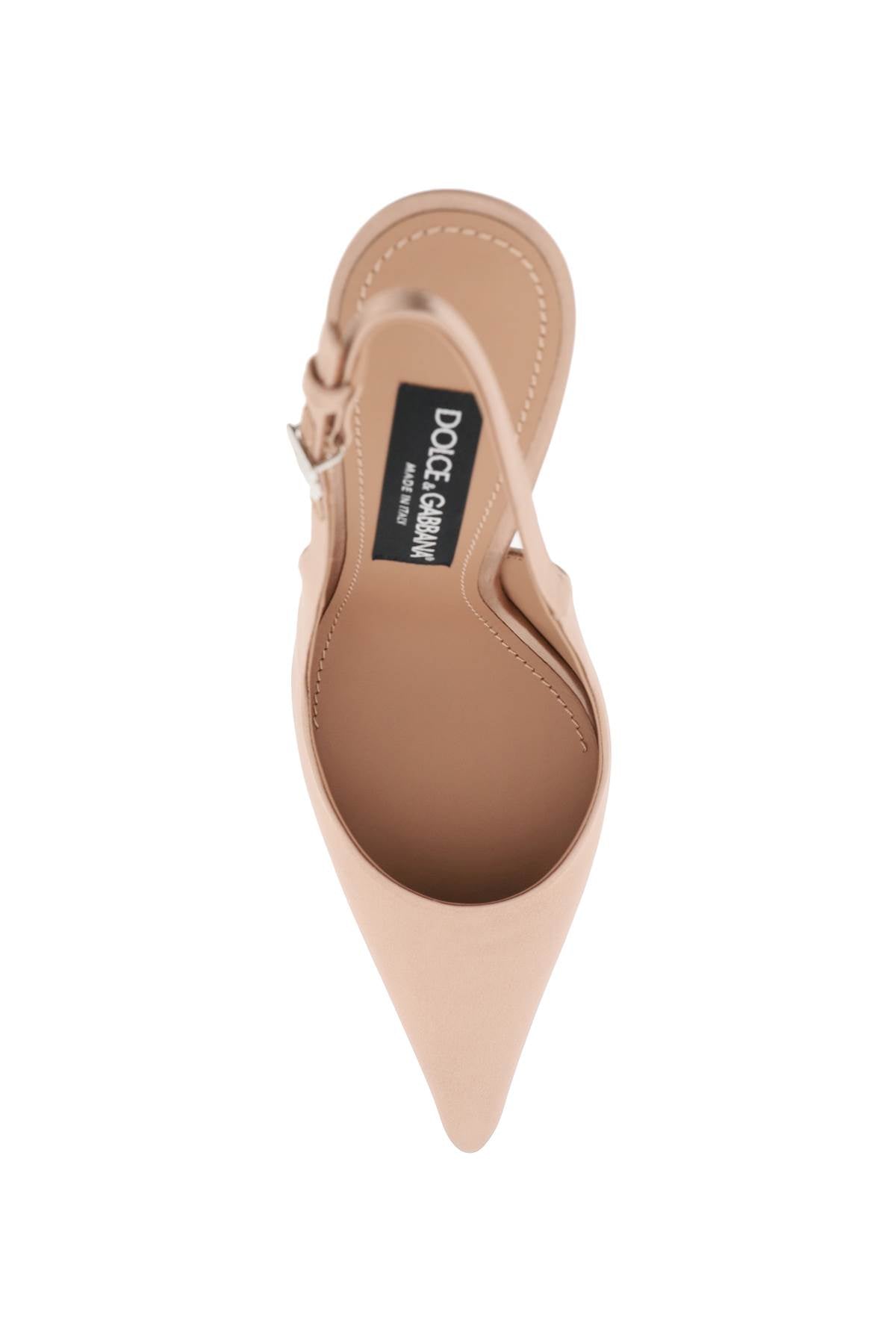 Satin Slingback Decol  - Neutro