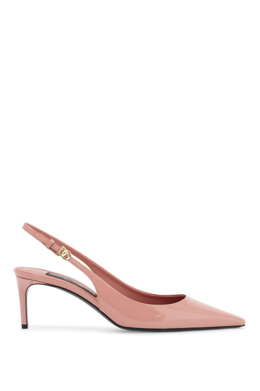 Pink Patent Leather Stiletto Slingback  - Pink