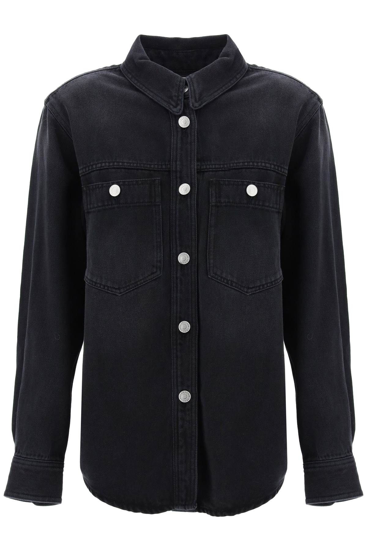 Denim Talbot Shirt  - Black