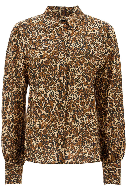 'teysa Silk Leopard Print  - Brown