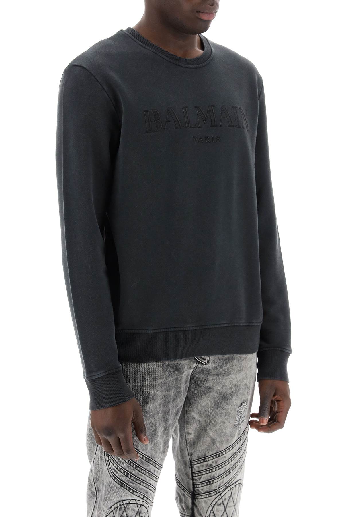 Vintage Balmain Crewneck Sweat  - Grey