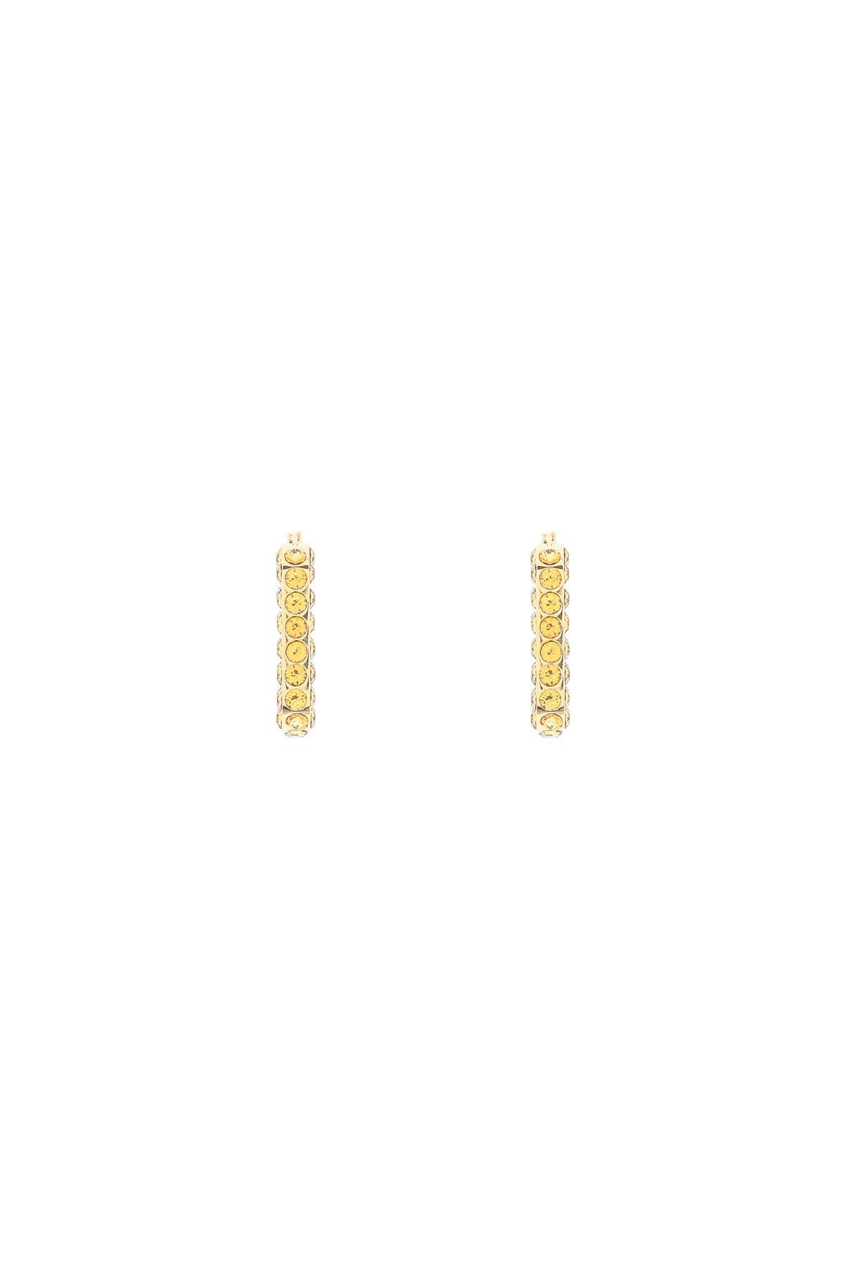 Charlotte Earrings With Crystals  - Gold