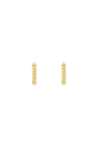 Charlotte Earrings With Crystals  - Gold