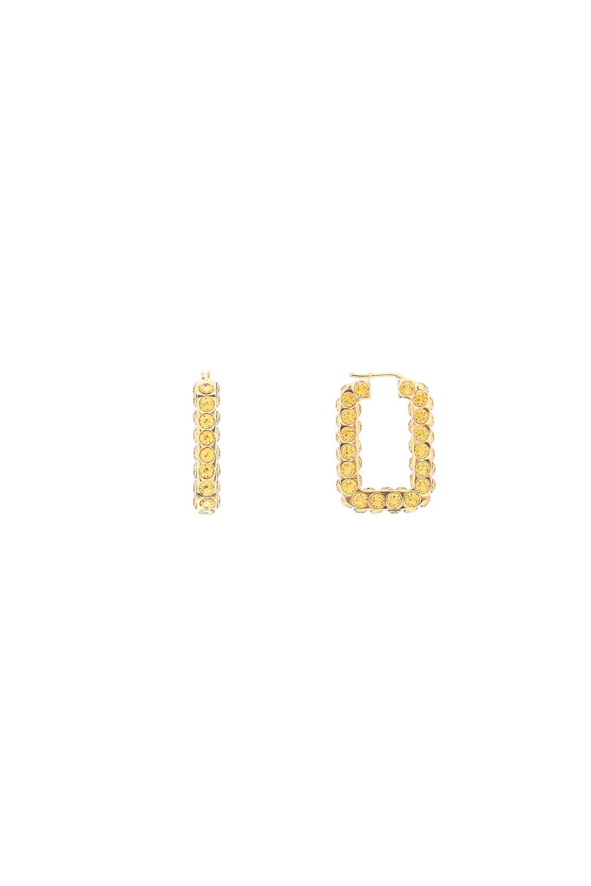 Charlotte Earrings With Crystals  - Gold