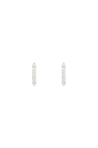 Charlotte Earrings With Crystals  - Silver