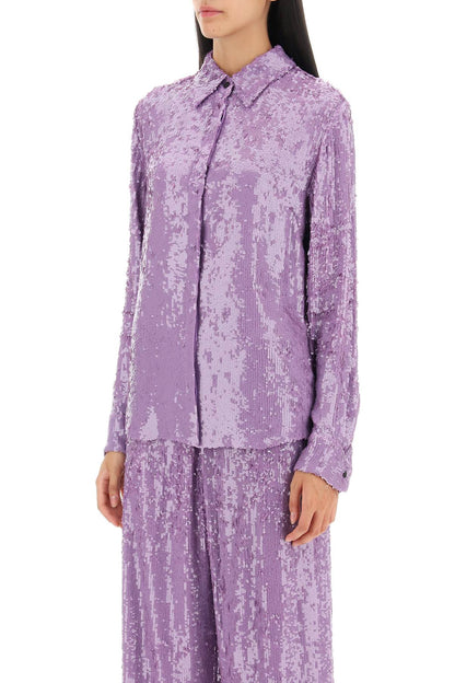 Chowy Sequined Shirt  - Viola