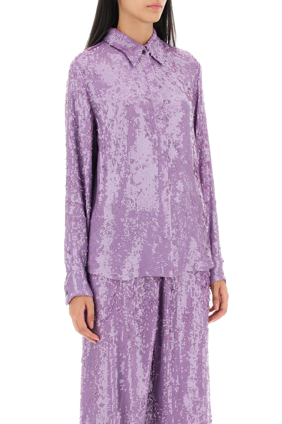 Chowy Sequined Shirt  - Viola