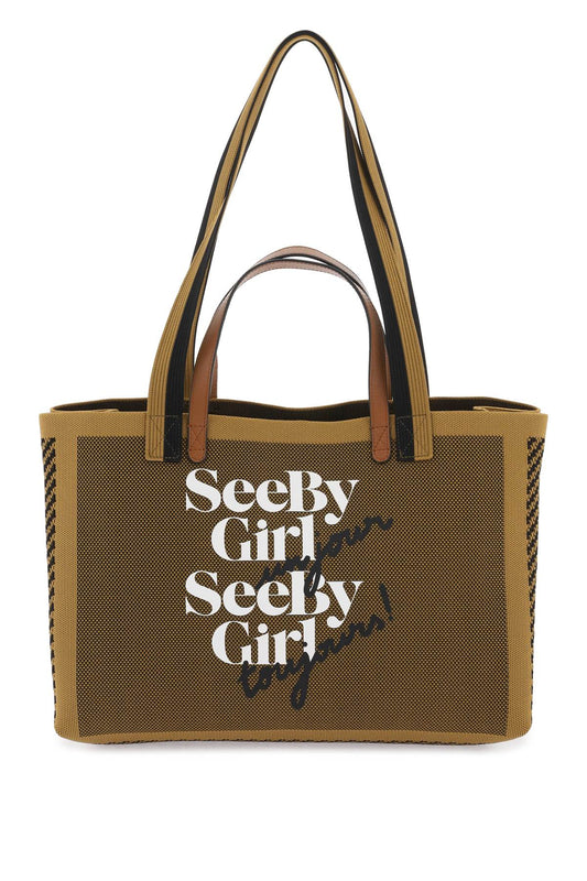 "see By Girl Un Jour Tote  - Brown