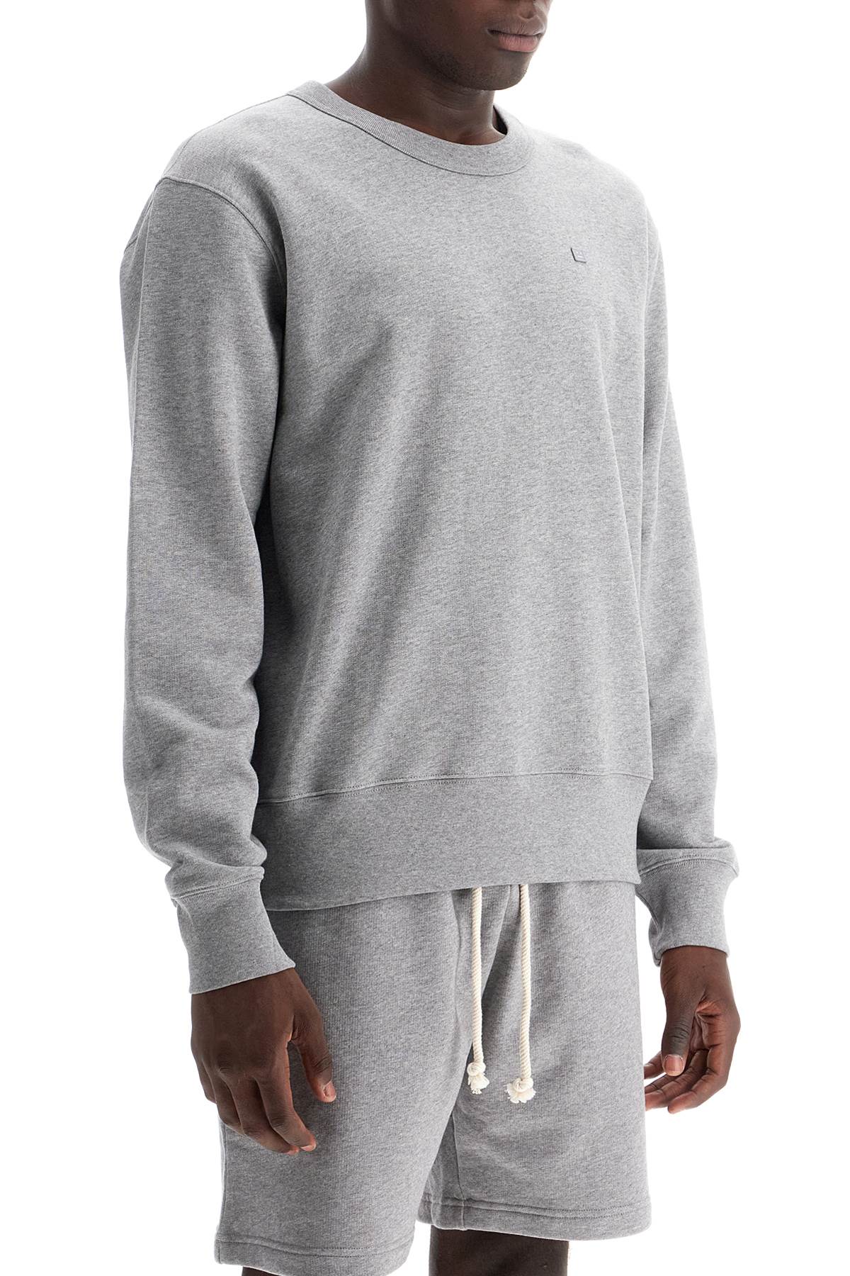 Organic Cotton Crewneck Sweatshirt  - Grey