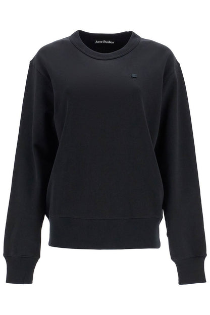 Organic Cotton Crewneck Sweatshirt  - Black