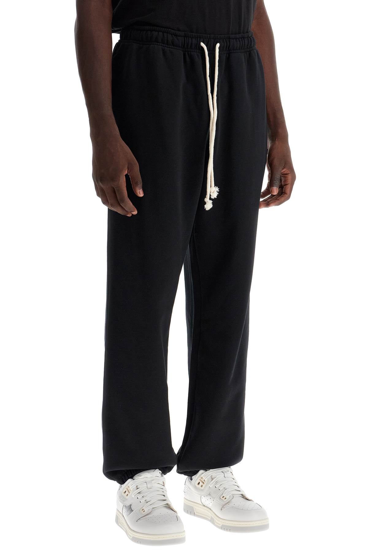 Loose Fit Joggers With Draw  - Black