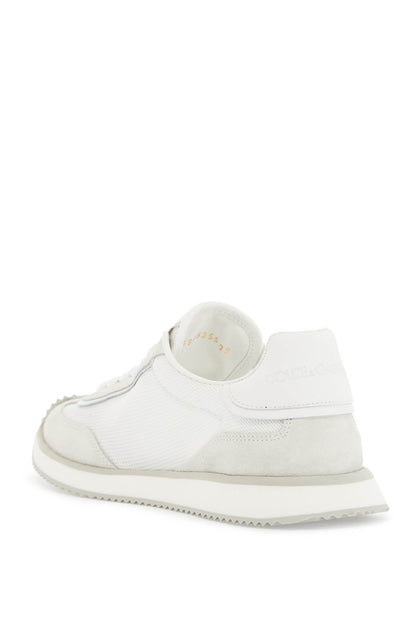 White Leather Low-top Sneakers With Dg Logo  - White