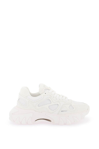 B-east Leather And Mesh Sneakers  - White