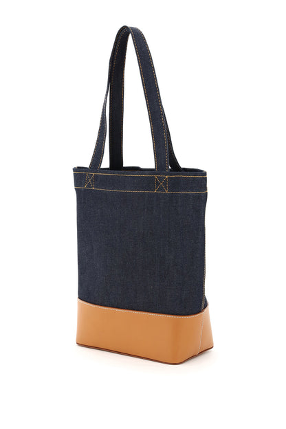 Axel Small Denim Tote Bag  - Blue