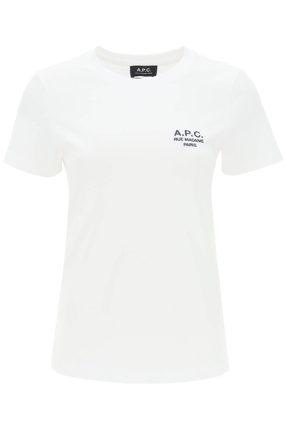 Denise T-shirt With Logo Embroidery  - White