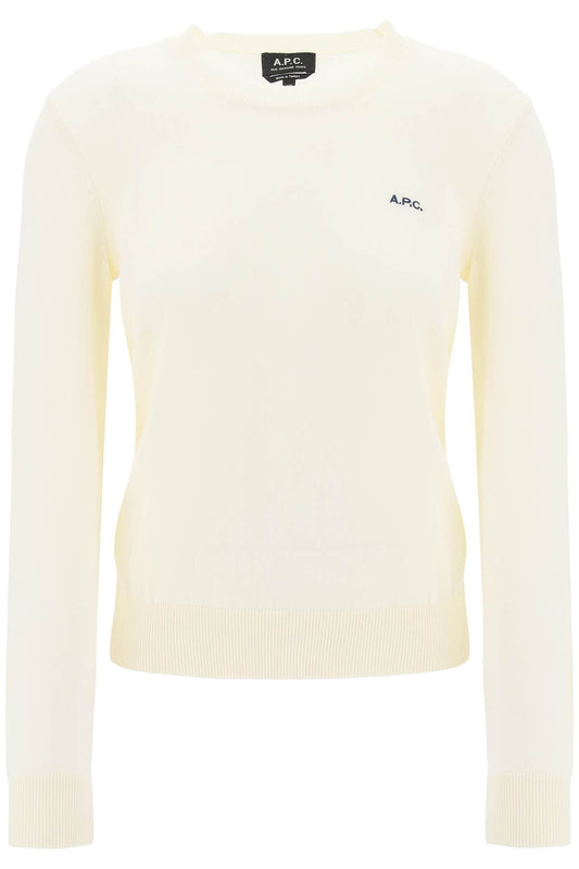 Cotton Victoria Pullover Sweater  - White