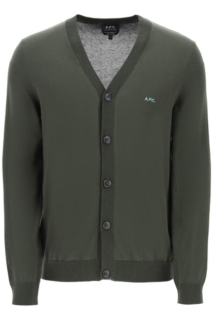 Cotton Curtis Cardigan For  - Verde