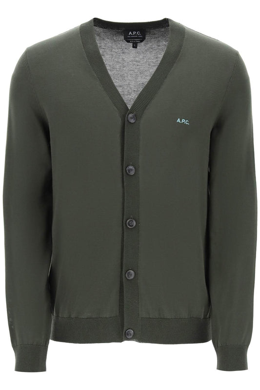 Cotton Curtis Cardigan For  - Verde