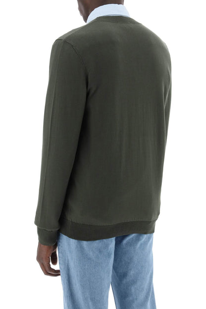 Cotton Curtis Cardigan For  - Verde