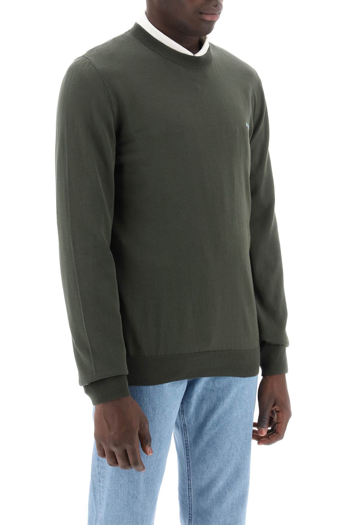 Mayeul Cotton Crewneck Pul  - Green